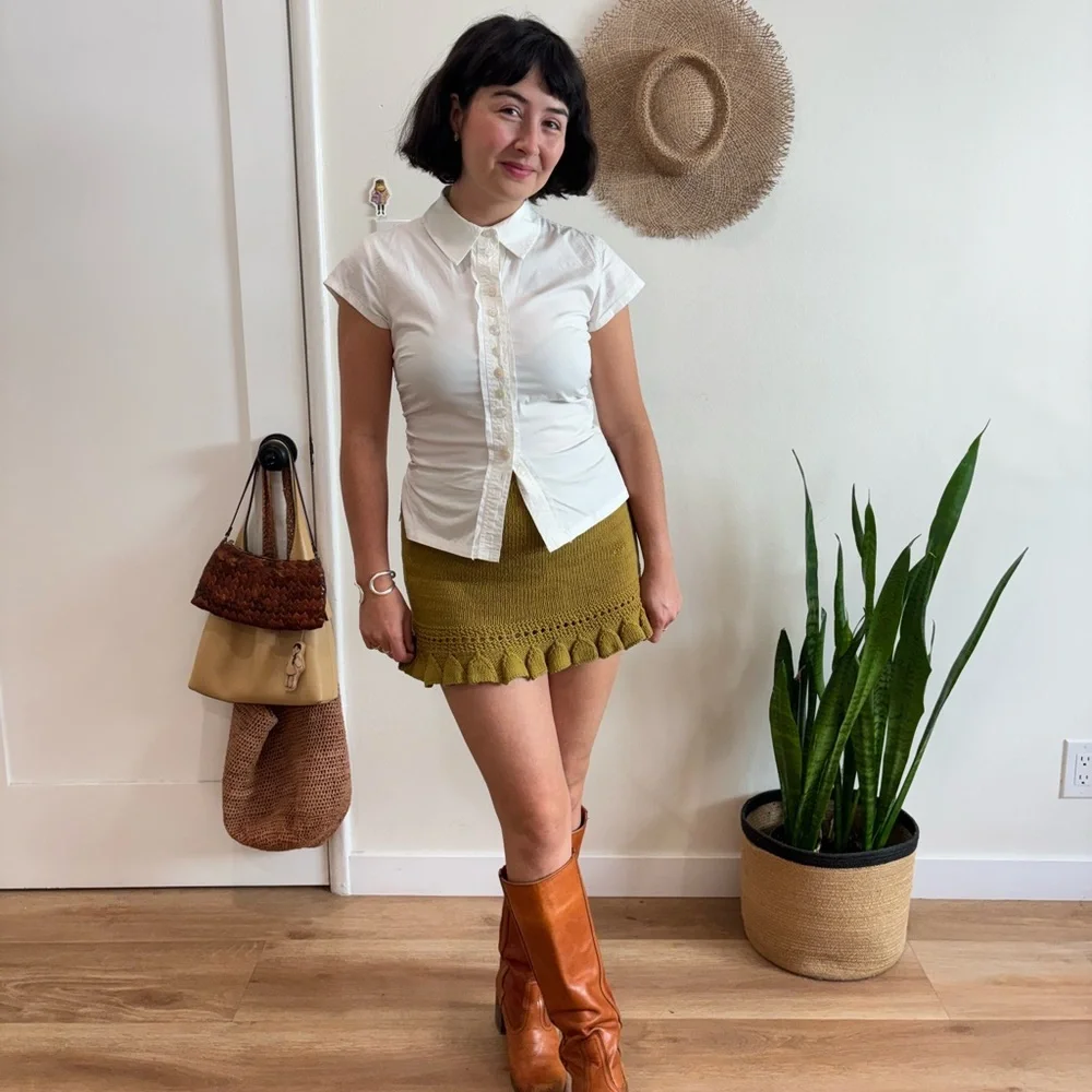 Free People Button Up Top
